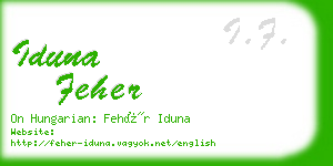 iduna feher business card
